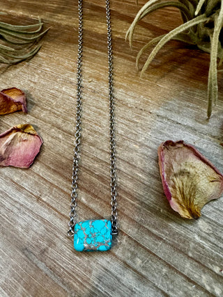 Turquoise Variscite Stone 16" Necklace