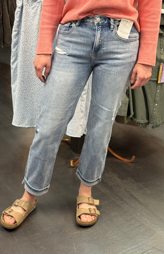 Lana Risen Boyfriend Distressed Jeans