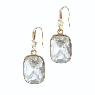 Gold Crystal Drop Earrings