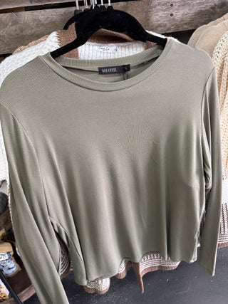High Neck Long Sleeve Tee