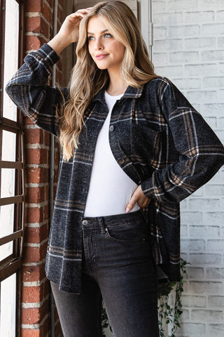 Autumn Breeze Plaid Shacket