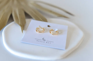 Courtney 18k Gold Plated Hoops