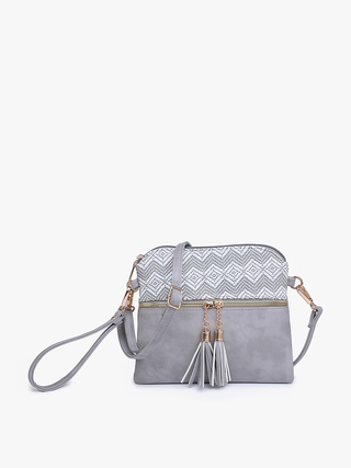 Tara Double Zip Crossbody/Wristlet