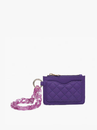 Rhodes Quilted Wallet w/ Chain Bangle