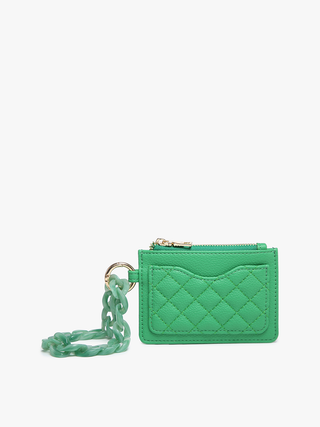 Rhodes Quilted Wallet w/ Chain Bangle