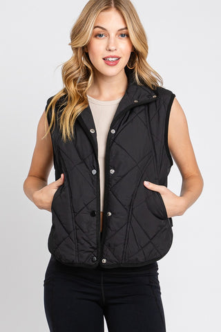 Black Lightweight Puff Vest