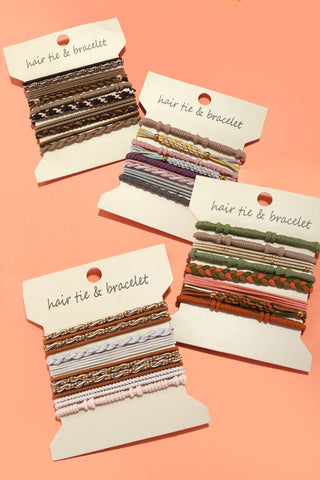 Bracelet Hair Ties 8 pack