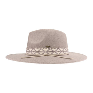 C.C Geometric Band Vegan Felt Hat