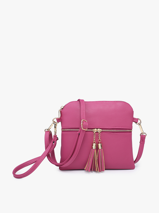 Tara Double Zip Crossbody/Wristlet