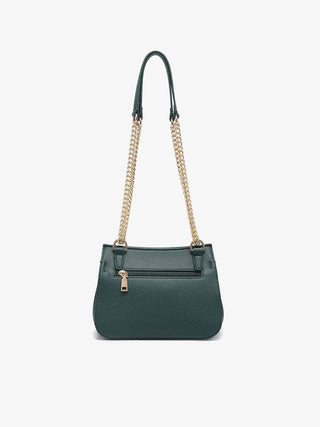 Lottie Twist Lock Crossbody Bag w/ Chain Strap