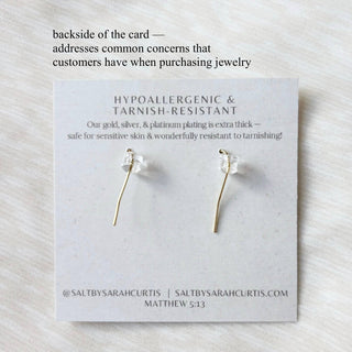 Juliette Crystal Jewel Hook Earrings