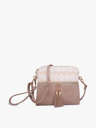 Tara Double Zip Crossbody/Wristlet