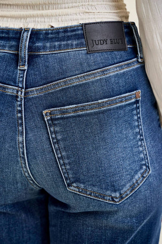 Billie Judy Blue Boyfriend Dark Jeans