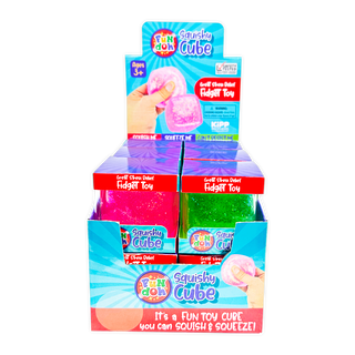 Fun Doh Squish & Squeeze Sparkle Cube