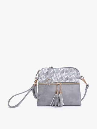 Tara Double Zip Crossbody/Wristlet