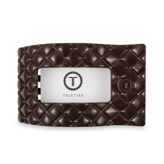 Flat Rectangle Hair Clip | Large | Truly Taupe Quilted