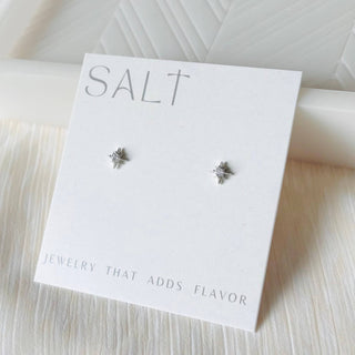 Silver Star Stud Earrings
