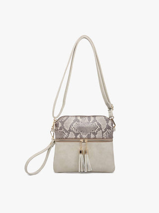 Tara Double Zip Crossbody/Wristlet