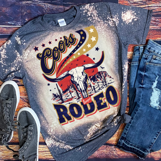 Coors Rodeo Bleached Graphic Tee