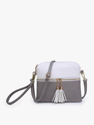 Tara Double Zip Crossbody/Wristlet