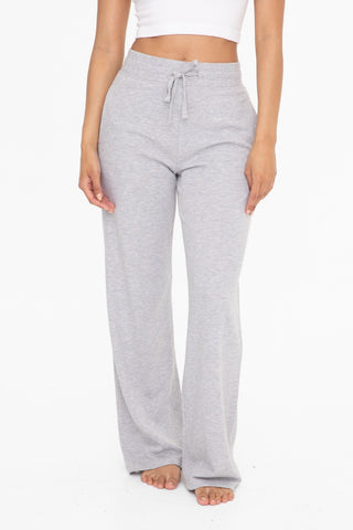 Mono B Heather Grey Terry Sweatpants