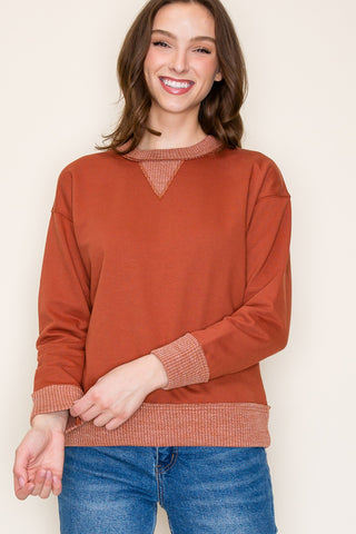 Rust Crewneck Pullover