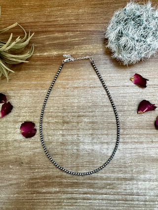 Sterling Silver Pearl Choker 4mm