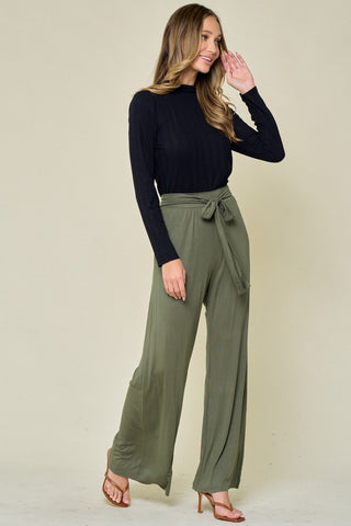 Stretchy Wide Leg Pant