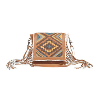 Boho Chic Style Leather &Hairon Bag