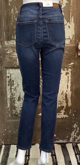 Judy Blue High Rise Clean Dark Fit Skinny Jeans