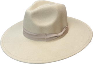 Wide Brim Ivory Hat