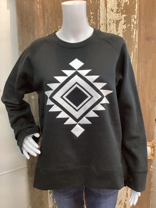 Black Vegas Aztec Sweatshirt