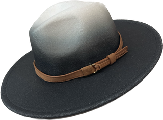 Wide Brim Onyx+White Hat