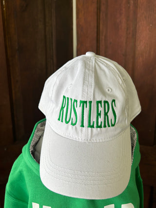 White Rustler Embroidered Cap